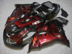 Flame - Red Black Fairings and Bodywork For 1998-2003 TL1000R #LF4722