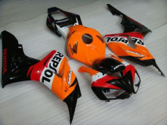 Repsol - オレンジ 黒 フェアリングとボディワーク 2006-2007 CBR1000RR #LF7192