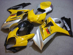 Estilo de fábrica - Amarelo Preto Fairings and Bodywork For 2007-2008 GSX-R1000 #LF5733