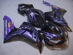 Flame - Púrpura Negro Fairings and Bodywork For 2006-2007 CBR1000RR #LF7238