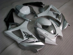 Factory Style - Wei? Silber Verkleidungen und Karosserien für 2007-2008 GSX-R1000 #LF5055
