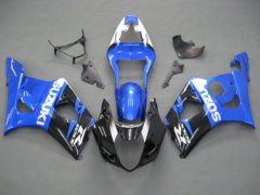 Factory Style - Blau Schwarz Verkleidungen und Karosserien für 2003-2004 GSX-R1000 #LF5962
