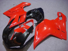 Style d'usine - rouge Noir Carénages et carrosserie pour 2007-2009 1098 #LF5551